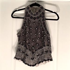 Beautiful Beaded Top Size M